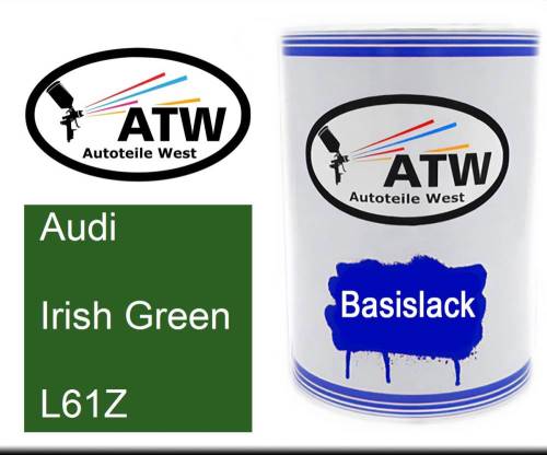 Audi, Irish Green, L61Z: 500ml Lackdose, von ATW Autoteile West.